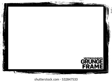 Grunge frame - abstract texture. Stock vector design template - easy to use