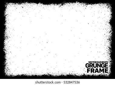 Grunge frame - abstract texture. Stock vector design template - easy to use