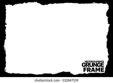 Grunge frame - abstract texture. Stock vector design template - easy to use