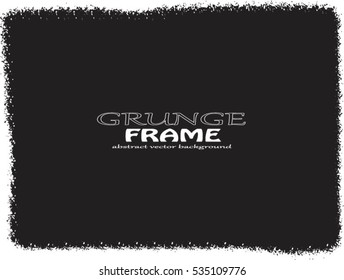 Grunge frame - abstract texture. Stock vector design template - easy to use