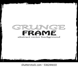 Grunge frame - abstract texture. Stock vector design template - easy to use