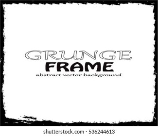 Grunge frame - abstract texture. Stock vector design template - easy to use