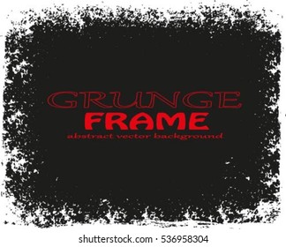 Grunge frame - abstract texture. Stock vector design template - easy to use