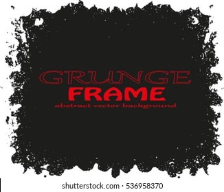 Grunge frame - abstract texture. Stock vector design template - easy to use