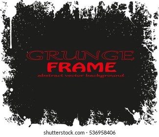 Grunge frame - abstract texture. Stock vector design template - easy to use