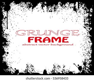 Grunge frame - abstract texture. Stock vector design template - easy to use