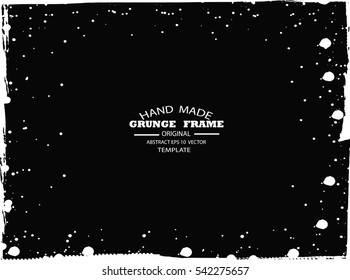 Grunge frame - abstract texture. Stock vector design template - easy to use