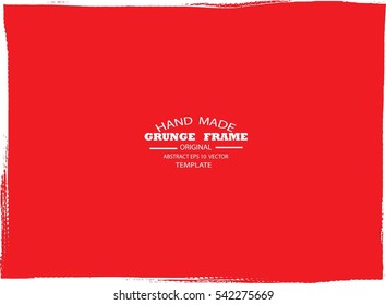 Grunge frame - abstract texture. Stock vector design template - easy to use