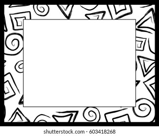 Grunge frame - abstract texture. Stock vector design template - easy to use