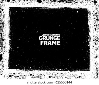 Grunge frame - abstract texture. Stock vector design template - easy to use