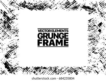Grunge frame - abstract texture. Stock vector design template - easy to use
