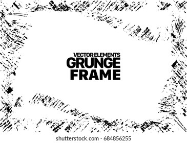 Grunge frame - abstract texture. Stock vector design template - easy to use
