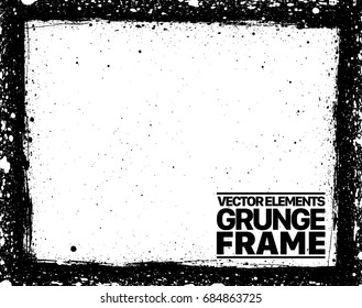 Grunge frame - abstract texture. Stock vector design template - easy to use
