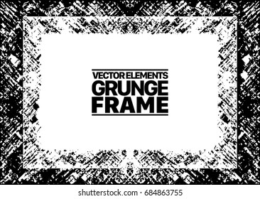 Grunge frame - abstract texture. Stock vector design template - easy to use
