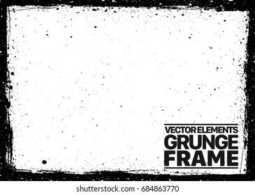 Grunge frame - abstract texture. Stock vector design template - easy to use
