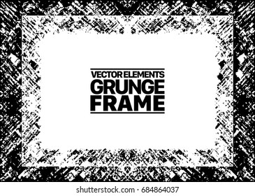 Grunge frame - abstract texture. Stock vector design template - easy to use
