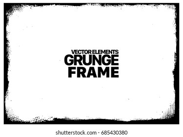 Grunge frame - abstract texture. Stock vector design template - easy to use