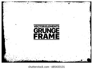 Grunge frame - abstract texture. Stock vector design template - easy to use