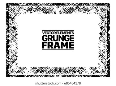Grunge frame - abstract texture. Stock vector design template - easy to use