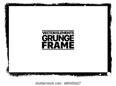 Grunge frame - abstract texture. Stock vector design template - easy to use