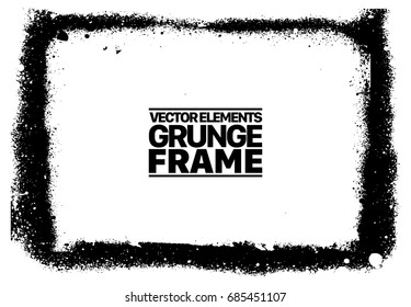 Grunge frame - abstract texture. Stock vector design template - easy to use