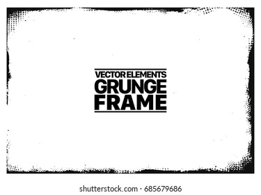 Grunge frame - abstract texture. Stock vector design template - easy to use