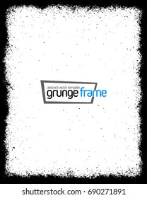 Grunge frame - abstract texture. Stock vector design template - easy to use
