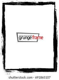 Grunge frame - abstract texture. Stock vector design template - easy to use