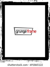 Grunge frame - abstract texture. Stock vector design template - easy to use