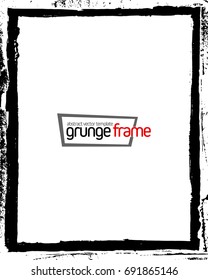 Grunge frame - abstract texture. Stock vector design template - easy to use