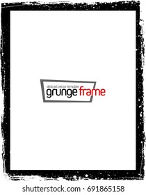 Grunge frame - abstract texture. Stock vector design template - easy to use