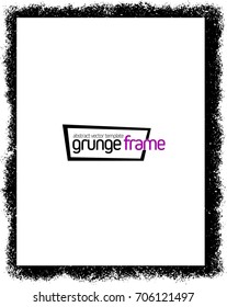 Grunge frame - abstract texture. Stock vector design template - easy to use