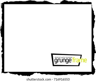 Grunge frame - abstract texture. Stock vector design template - easy to use