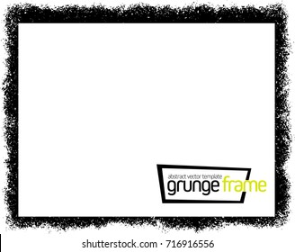 Grunge frame - abstract texture. Stock vector design template - easy to use