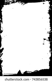 Grunge frame - abstract texture. Stock vector design template - easy to use