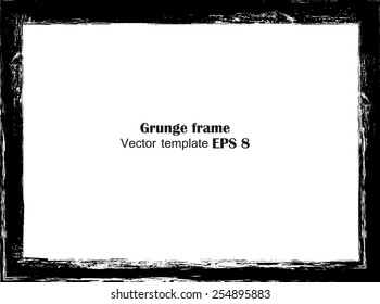 Grunge frame - abstract texture.Grunge background.Vector design template,