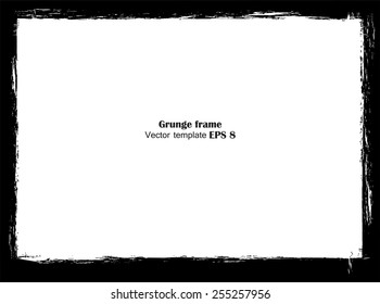 Grunge frame - abstract texture.Vector design template,