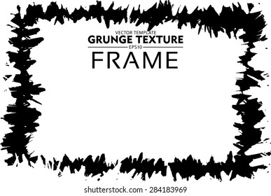 Grunge frame - abstract vector template
