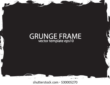 Grunge frame - abstract vector template