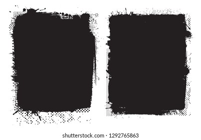 Grunge frame background.