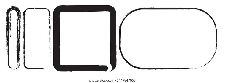 Grunge frame. Grunge background. Abstract vector template.