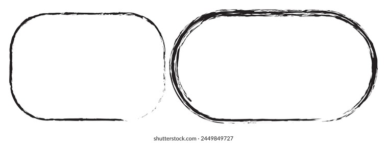Grunge frame. Grunge background. Abstract vector template.