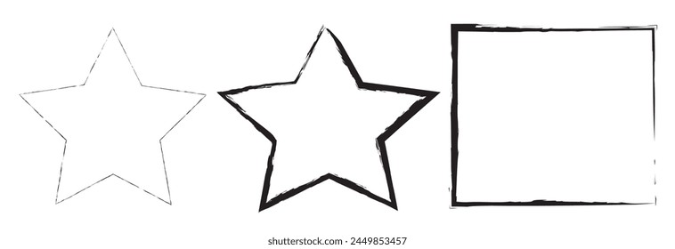Grunge frame. Grunge background. Abstract vector template.