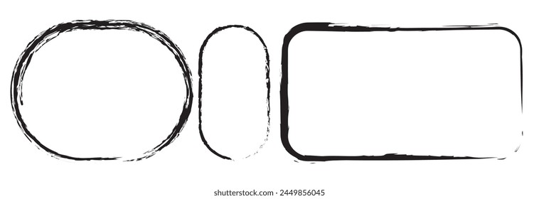 Grunge frame. Grunge background. Abstract vector template.