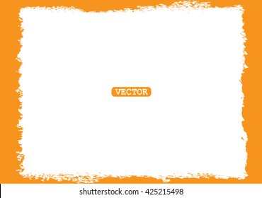 Grunge frame. Grunge background. Abstract vector template.