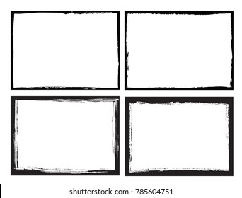 Grunge frame. Grunge background. Abstract vector template.