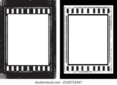 Fondo del marco del grunge, marco blanco y negro, 