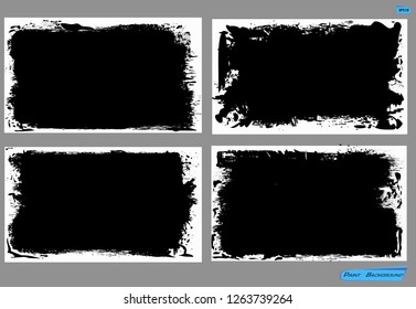 Grunge frame background set. Abstract  template. High resolution. You can easy change colors or sizes. 