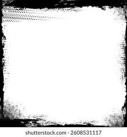 Grunge Frame. Background Texture Vector. Dust Overlay. Distressed Grainy Grungy Framing Effect. Distressed Backdrop. modern vector Illustration