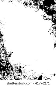 Grunge frame - background vector